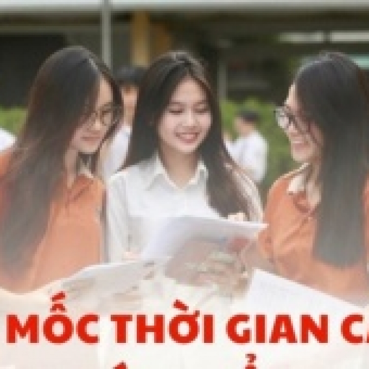 Mốc thời gian thí sinh cần nhớ khi xét tuyển đại học 2025